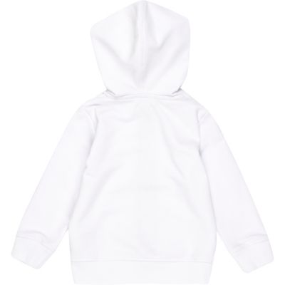 Mini boys white hoodie